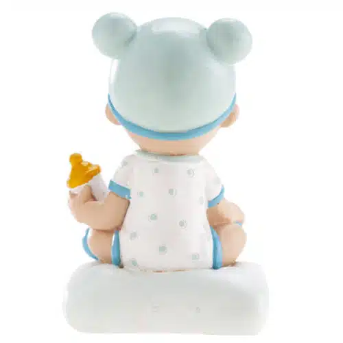 Caketopper baby jongentje met flesje - afbeelding 2