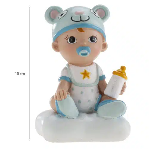 Caketopper baby jongentje met flesje - afbeelding 3