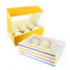 Baked with love cupcake doos geel en gestreept pk/2 bij cake, bake & love 1