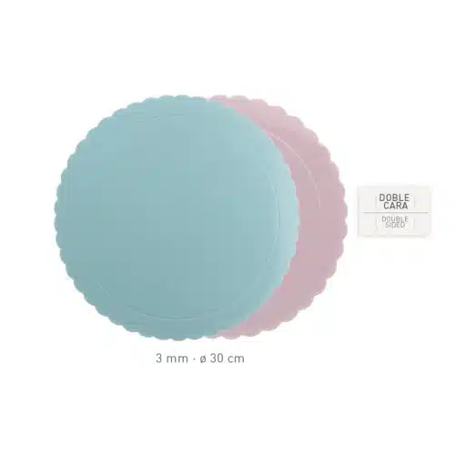 Dekora cake board dubbelzijdig roze/blauw 30 cm - afbeelding 2