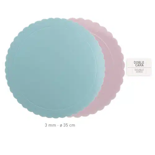 Dekora cake board dubbelzijdig roze/blauw 35 cm - afbeelding 2