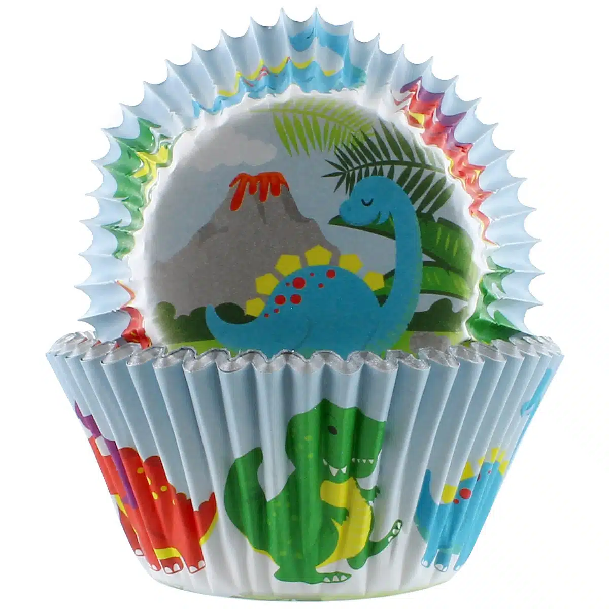 Baked with love baking cups dino pk/25 bij cake, bake & love 6 Baked with love baking cups dino pk/25 - afbeelding 2