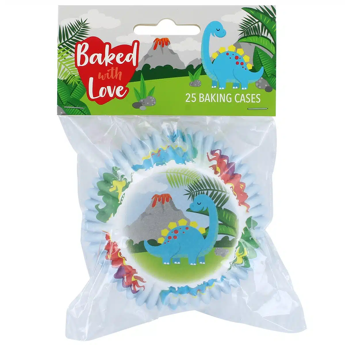 Baked with love baking cups dino pk/25 bij cake, bake & love 5 Baked with love baking cups dino pk/25