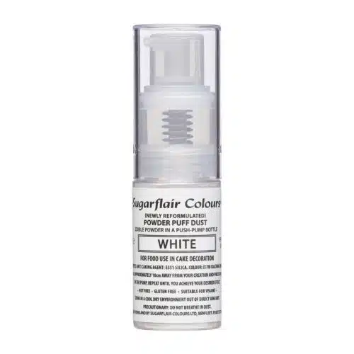 Sugarflair pump spray powder puff dust -white-
