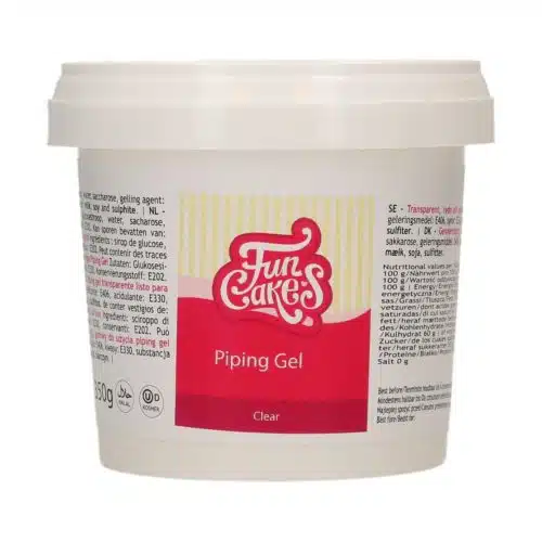 Funcakes clear piping gel 350 g