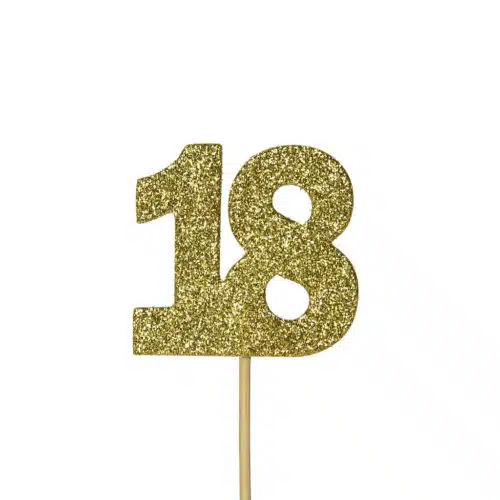 Anniversary house cupcake topper glitter 18 pk/12