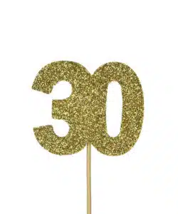 Anniversary House Cupcake Topper glitter 30 pk/12