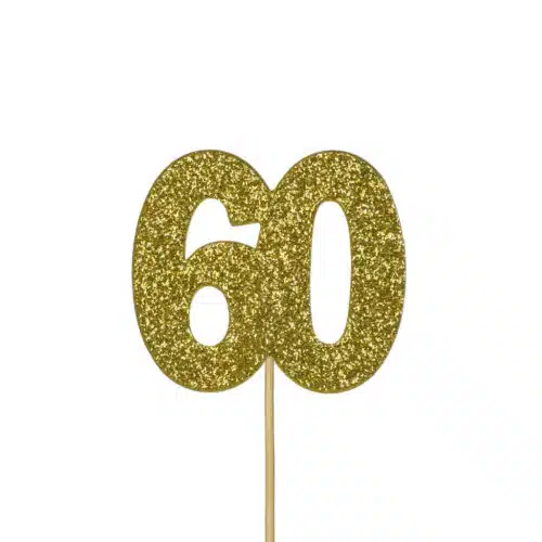Anniversary house cupcake topper glitter 60 pk/12