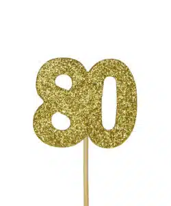 Anniversary House Cupcake Topper glitter 80 pk/12