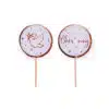 Anniversary house cupcake topper communie rose goud pk/12 bij cake, bake & love 3