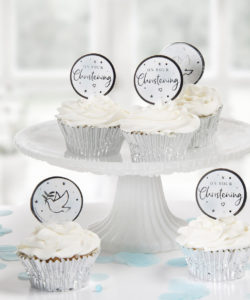 Anniversary house cupcake topper communie zilver pk/12 bij cake, bake & love 9