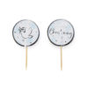 Anniversary house cupcake topper communie zilver pk/12 bij cake, bake & love 1