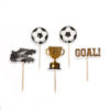 Anniversary house cupcake topper football pk/12 bij cake, bake & love 3