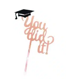 Caketopper You Did It! roze