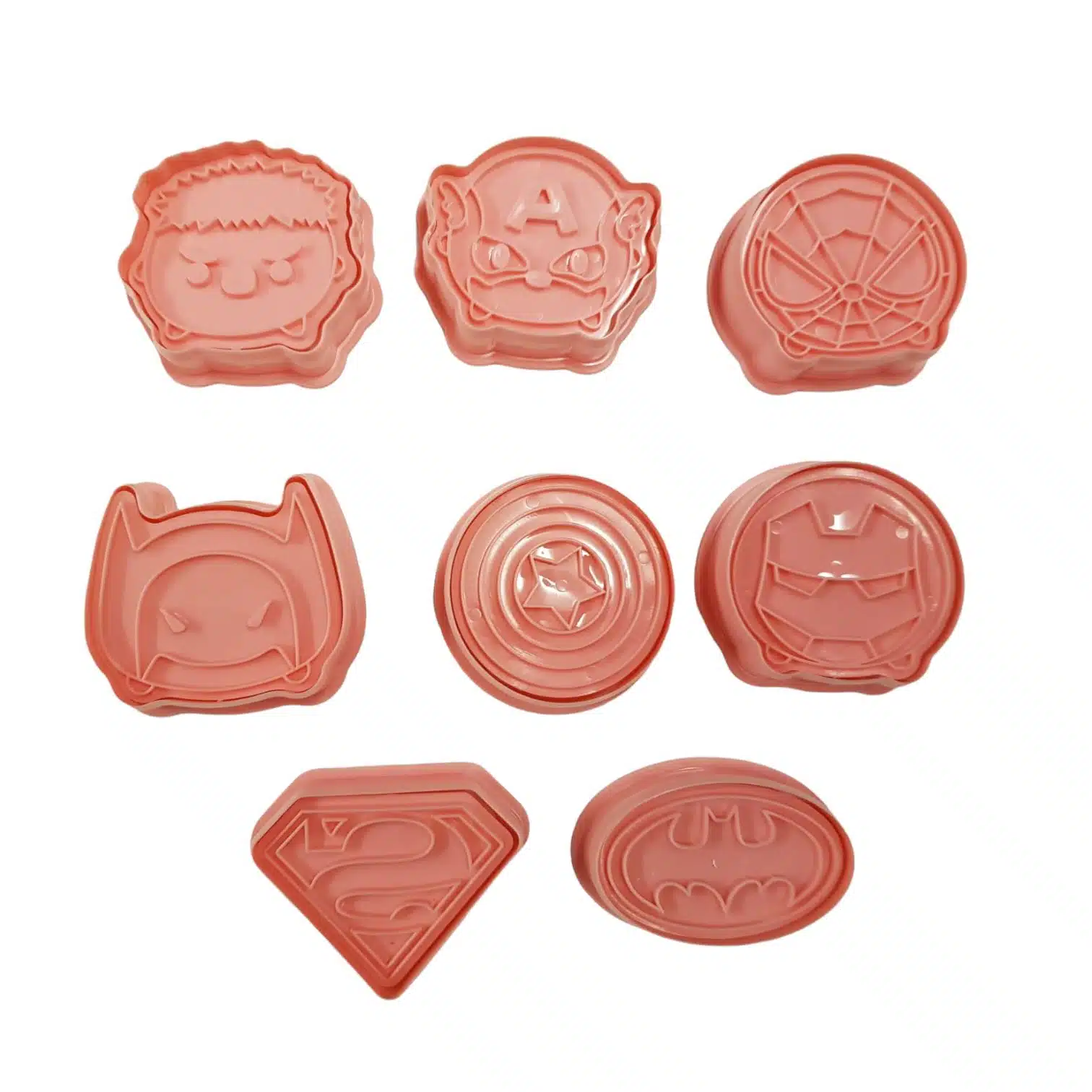 Superhelden uitsteker set 8 bij cake, bake & love 5 Superhelden uitsteker set 8