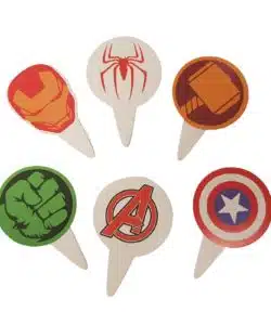Avengers cupcake prikkers 24 stuks