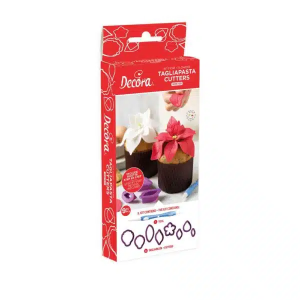 Decora winter flowers cutter set 9 bij cake, bake & love 5 Decora winter flowers cutter set 9