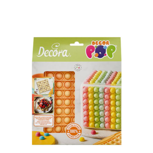 Decora siliconen pop-it mold square bij cake, bake & love 5