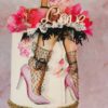 Crystal candy edible decorations - pretty in pink heels kit bij cake, bake & love 1