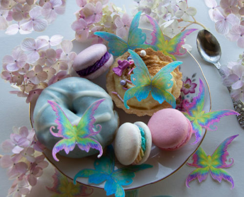 Crystal candy edible wings - pixie silk large bij cake, bake & love 7