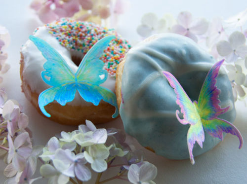 Crystal candy edible wings - pixie silk large bij cake, bake & love 9