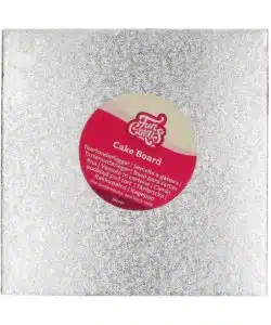 FunCakes Cake Board Vierkant 22,5 x 22,5 cm - Zilver