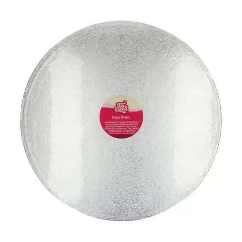 Funcakes cake drum rond ø45,5 cm- zilver