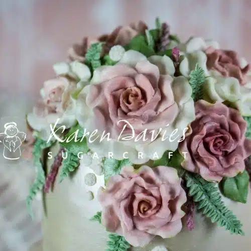 Karen davies siliconen mould - large rose - afbeelding 3