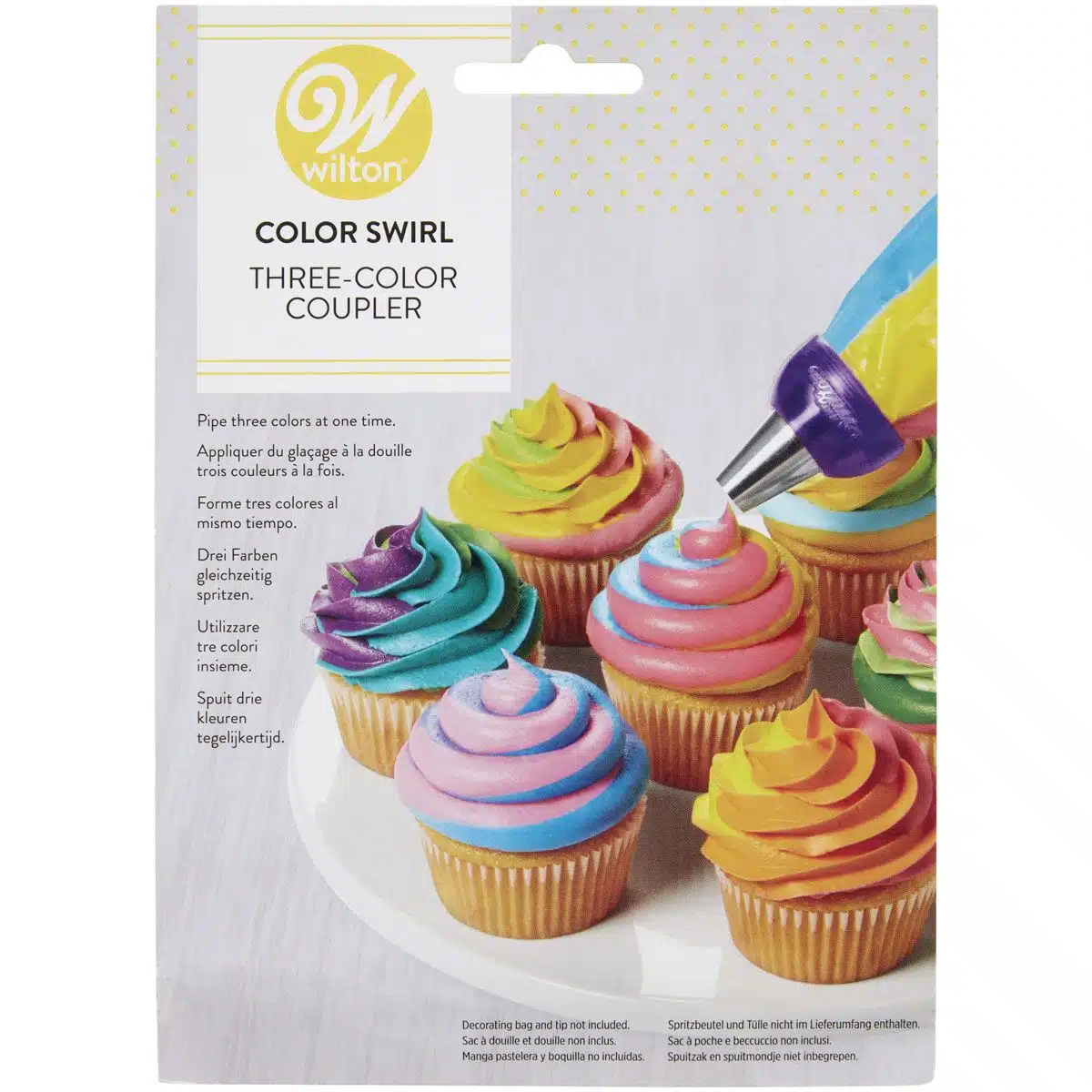 Wilton colorswirl tri-color large coupler bij cake, bake & love 5 Wilton colorswirl tri-color large coupler