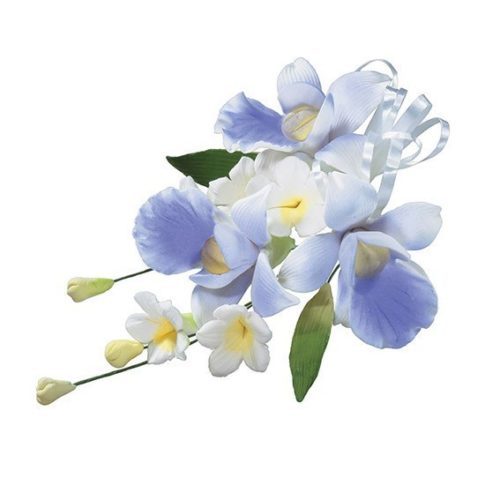 Gumpaste boeket orchidee & lavendel 12 cm bij cake, bake & love 5