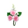 Gumpaste boeket small rozen roze 11 cm bij cake, bake & love 1