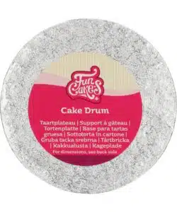 FunCakes Cake Drum Rond Ø15 cm - Zilver