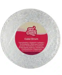 FunCakes Cake Drum Rond Ø17,5 cm - Zilver