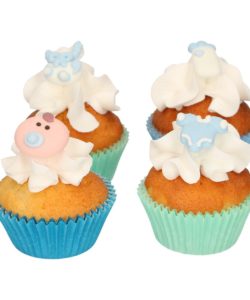 Funcakes suikerdecoratie baby blauw set/12 bij cake, bake & love 10