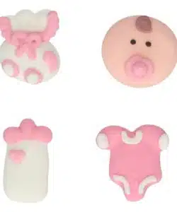 Alternative view of FunCakes Suikerdecoratie Baby Roze Set/12