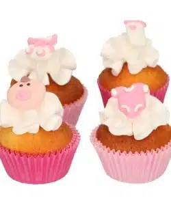 Funcakes suikerdecoratie baby roze set/12 bij cake, bake & love 11 Funcakes suikerdecoratie baby roze set/12 bij cake, bake & love 10
