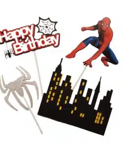 Spiderman Taarttopper set 4