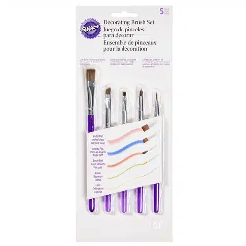 Wilton decorating brush set/5 bij cake, bake & love 5 Wilton decorating brush set/5