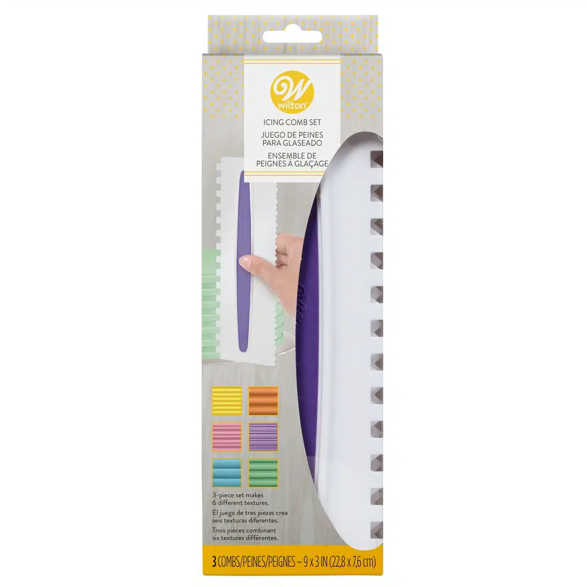 Wilton icing comb set/3 bij cake, bake & love 5 Wilton icing comb set/3