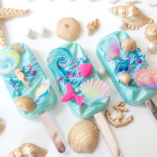 Crystal candy edible decorations - sea shells bij cake, bake & love 6