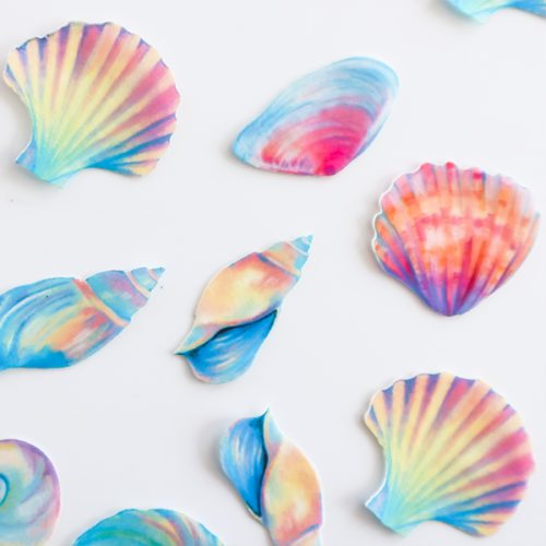 Crystal candy edible decorations - sea shells bij cake, bake & love 7