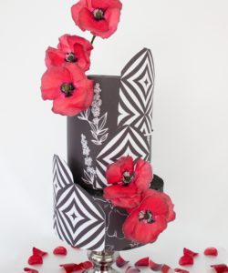 Crystal candy edible flowers kit - poppies red bij cake, bake & love 11