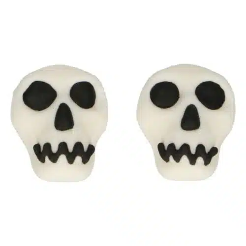 Funcakes fondant decoratie doodshoofden set/8 - afbeelding 2