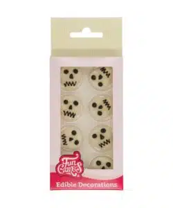 FunCakes Fondant Decoratie Doodshoofden Set/8