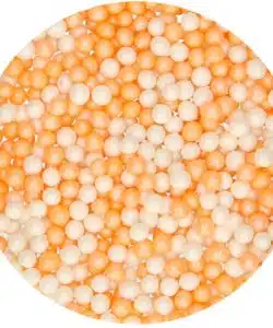 Alternative view of FunCakes Zachte Parels Medium Oranje/Wit 60 g