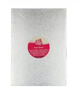 FunCakes Cake Board Rechthoek 35 x 25 cm - Zilver