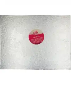 FunCakes Cake Drum Rechthoek 45,5 x 35,5 cm - Zilver