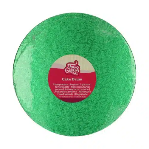 Funcakes cake drum rond ø25 cm - groen