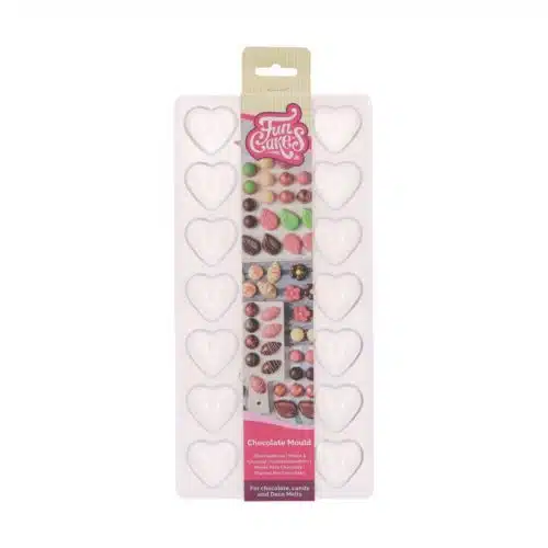 Funcakes chocolade mould hart