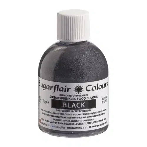 Sugarflair sugar sprinkles -black- 100g